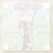 Drink Salty Dog Recipe Glazen Onderzetter (Achterkant)