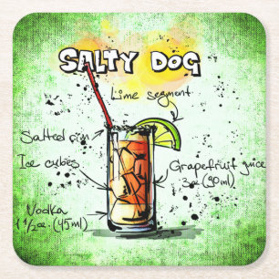 Drink Salty Dog Recipe Kartonnen Onderzetters
