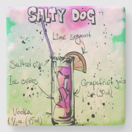 Drink Salty Dog Recipe Stenen Onderzetter