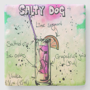 Drink Salty Dog Recipe Stenen Onderzetter