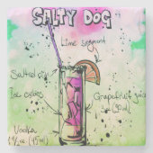 Drink Salty Dog Recipe Stenen Onderzetter (Voorkant)