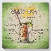 Drink Salty Dog Recipe Stenen Onderzetter (Voorkant)