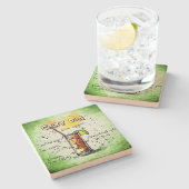 Drink Salty Dog Recipe Stenen Onderzetter (Zijkant)