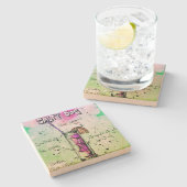 Drink Salty Dog Recipe Stenen Onderzetter (Zijkant)
