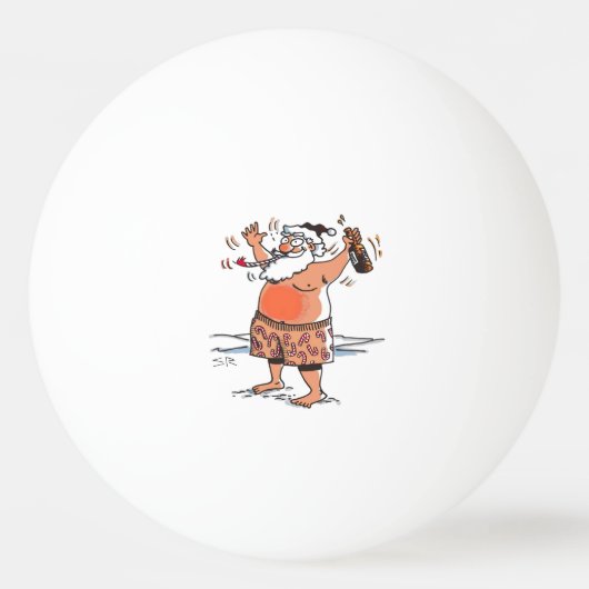 Drink Santa 1-sterren ping pong bal Pingpongbal (Voorkant)