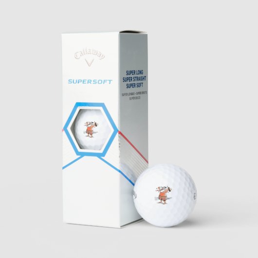 Drink Santa Callaway Supersoft golfballen 3 pk (Verpakking)
