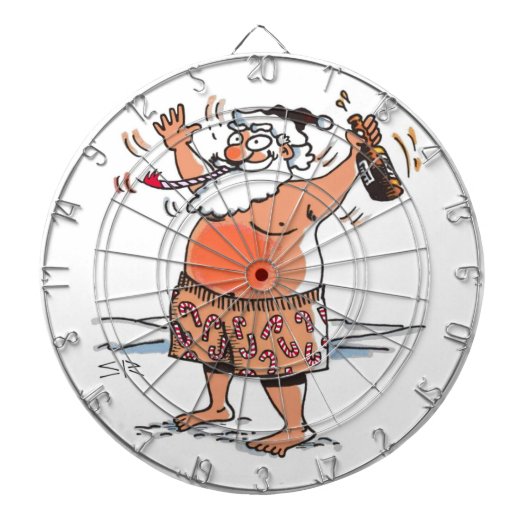 Drink Santa dartboard Dartbord (Voorkant)