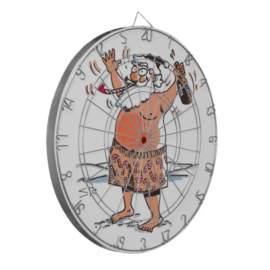 Drink Santa dartboard Dartbord (Voorkant Links)