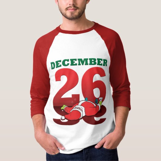 Drink Santa "December 26" T-shirt (Voorkant)