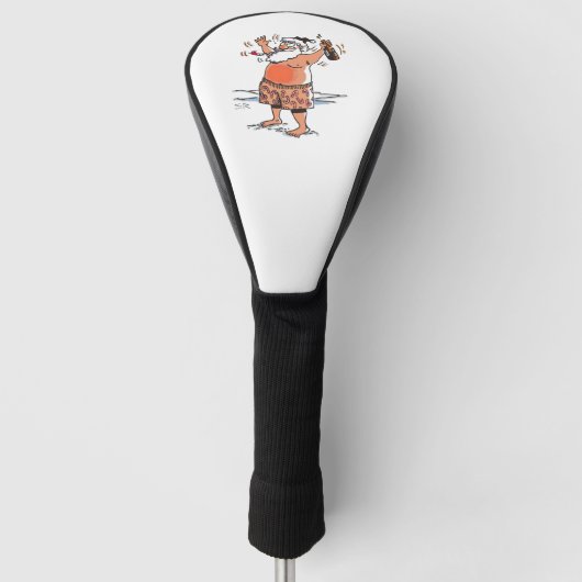 Drink Santa golf club driver cover (Voorkant)
