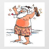 Drink Santa grote venster cling back stick Raamsticker (Vel)