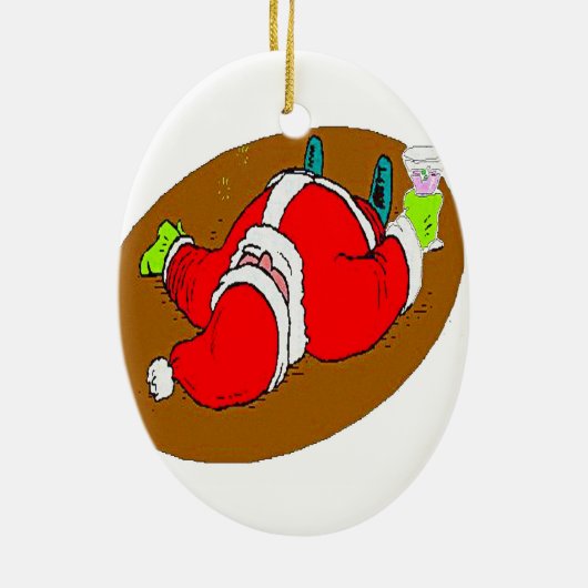 DRINK SANTA KERAMISCH ORNAMENT (Achterkant)