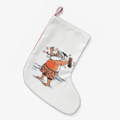 Drink Santa Kerstmis kous klein Kleine Kerstsok (Voorkant (Hangend))