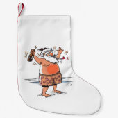 Drink Santa Kerstmis kous klein Kleine Kerstsok (Voorkant)