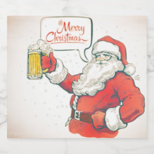 Drink Santa Labels Bier Etiket (Enkel label)