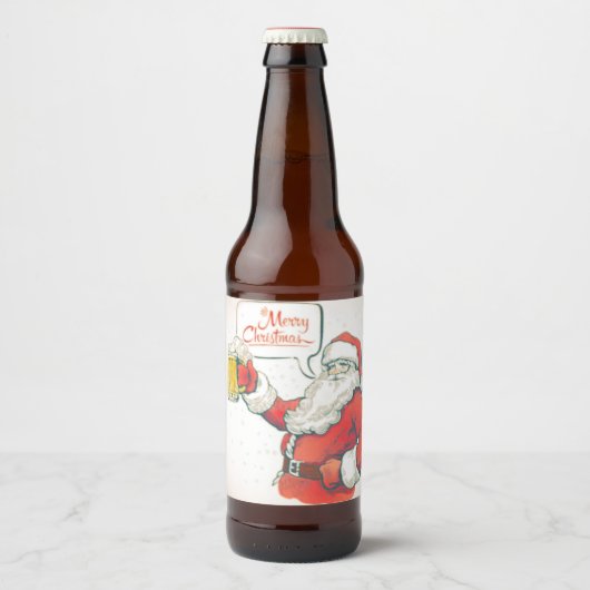 Drink Santa Labels Bier Etiket (Voorkant)