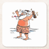 Drink Santa papier onderzetters (Voorkant)