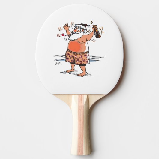 Drink Santa ping pong peddel Tafeltennisbatje (Voorkant)