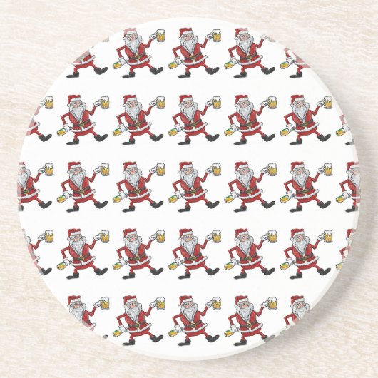 **DRINK SANTA** SANDSTONE ONDERZETTER (Voorkant)