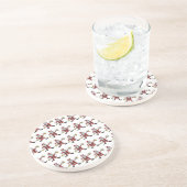 **DRINK SANTA** SANDSTONE ONDERZETTER (Zijkant)