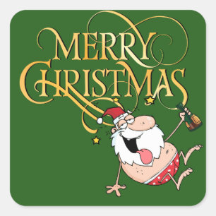 Drink Santa Stickers