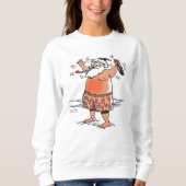 Drink Santa vrouwen witte sweatshirt (Voorkant)