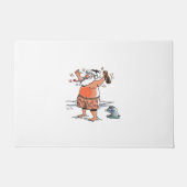 Drink Santa w seal deurmat (Voorkant)