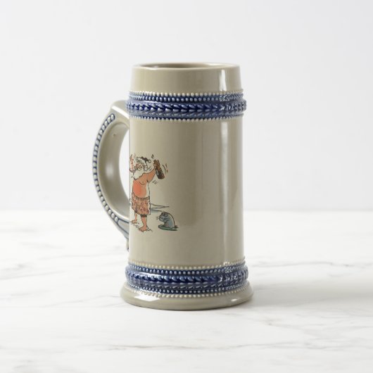 Drink Santa w seal stein Bierpul (Voorkant links)