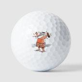 Drink Santa waarde golfballen 3 pk (Voorkant)