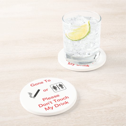 Drink Saver Zandsteen Onderzetter (Zijkant)