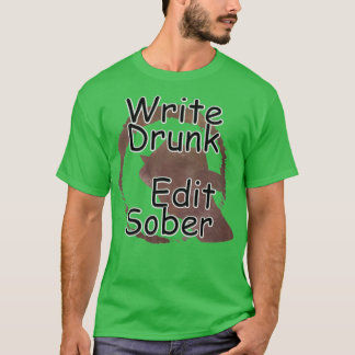 Drink schrijven geeft Sober 5 uit T-shirt