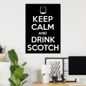 Drink Scotch Poster (Thuiskantoor)