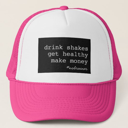 Drink Shakes #nobrainer Black Box Trucker Trucker Pet (Voorkant)