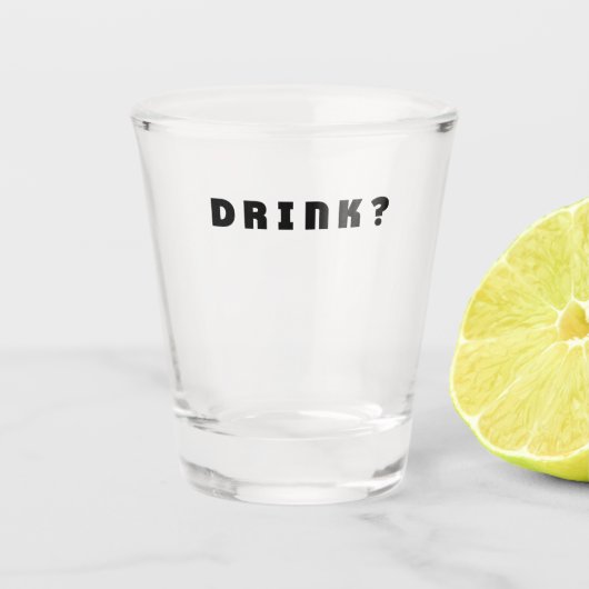 Drink Shot Glas (Voorkant)