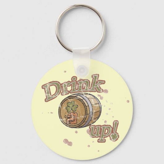 Drink Sint Patrick's Day Sleutelhanger (Voorkant)