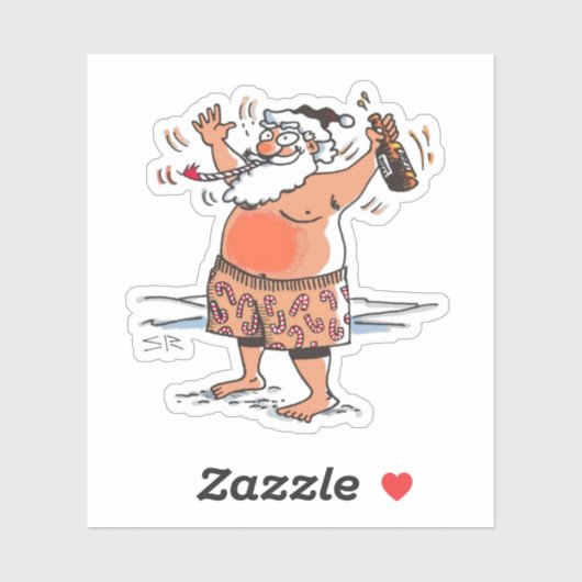 Drink sinterstrookje sticker (Vel)