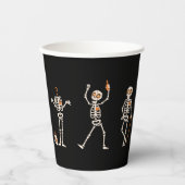 Drink skelet op Halloween Party Papieren Bekers (Voorkant)