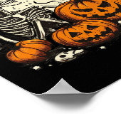 Drink Skeleton Pumpkin Halloween kostuum Vrouwen Poster (Hoek)