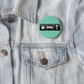 Drink-, slaap- en barberwinkels ronde button 5,7 cm (In situ)