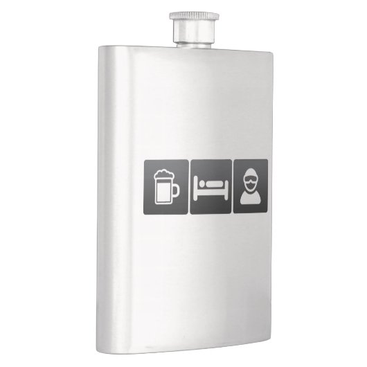 Drink, Slaap- en Sneeuwinstappen Heupfles (Rechts)