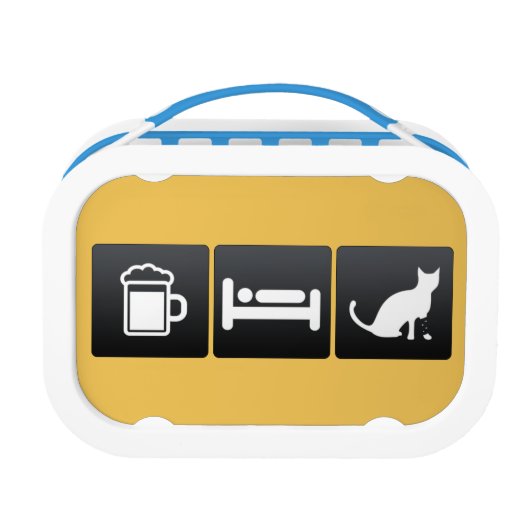 Drink, slaapstand en dierenartsen lunchbox (Achterkant)