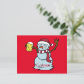 Drink Snowman Thunder_Cove drink bieren Briefkaart (Staand voorkant)