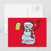 Drink Snowman Thunder_Cove drink bieren Briefkaart (Voorkant / Achterkant)