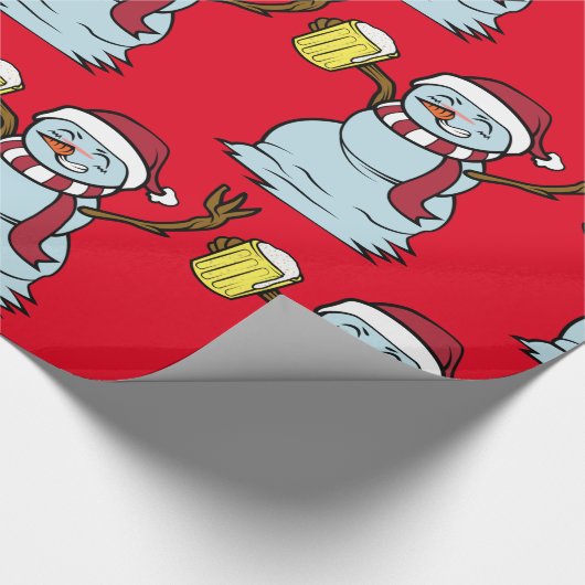 Drink Snowman Thunder_Cove drink bieren Cadeaupapier (Hoek)