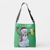 Drink Snowman Thunder_Cove drink bieren Crossbody Tas (Achterkant)