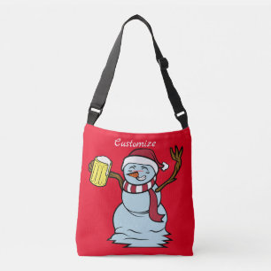 Drink Snowman Thunder_Cove drink bieren Crossbody Tas