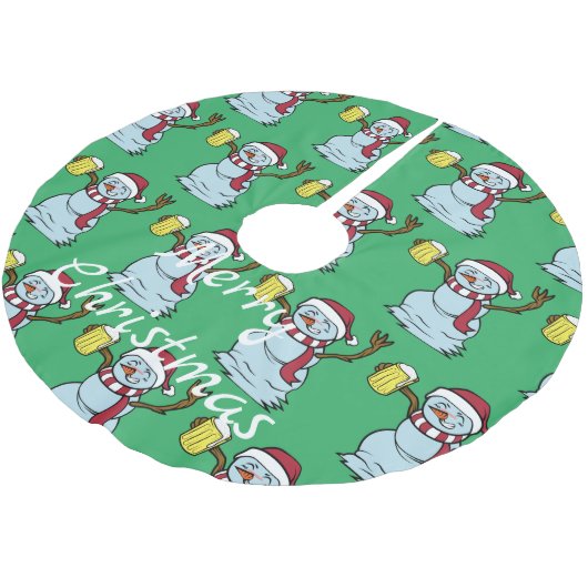 Drink Snowman Thunder_Cove drink bieren Kerstboom Rok (Gekanteld)