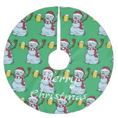 Drink Snowman Thunder_Cove drink bieren Kerstboom Rok (Voorkant)