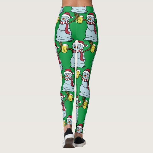 Drink Snowman Thunder_Cove drink bieren Leggings (Achterkant)