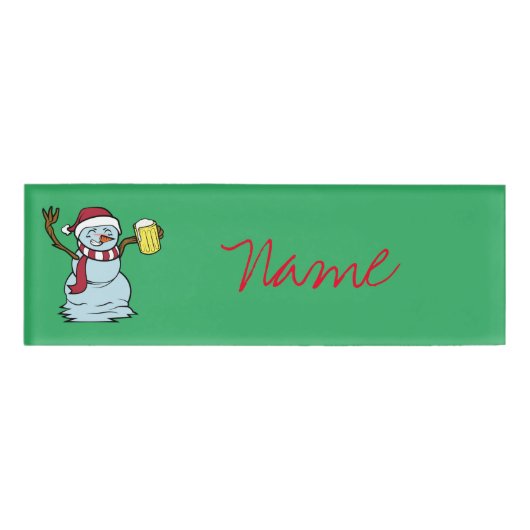 Drink Snowman Thunder_Cove drink bieren Naambadge (Voorkant)